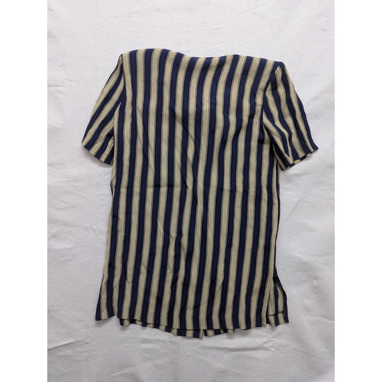 Alexis Womens Striped Button-Up Shirt Dress