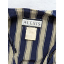 Alexis Womens Striped Button-Up Shirt Dress