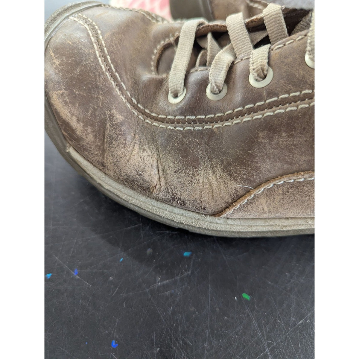 Keen Brown Leather Lace-Up Casual Shoes Size 9