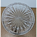 Crystal Clear Cut Glass Bowl With Starburst Design