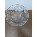 Crystal Clear Cut Glass Bowl With Starburst Design