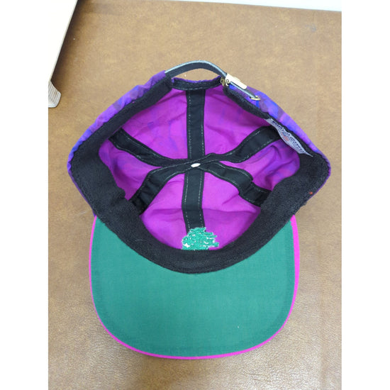 Burning Tree Purple & Pink Vintage Adjustable Snapback Hat With Embroidered Tree Logo