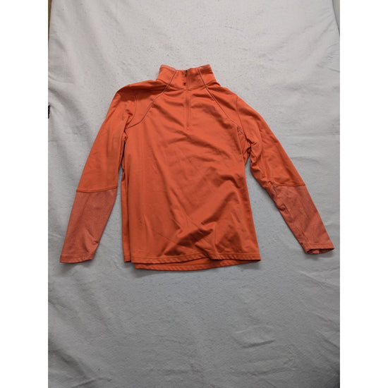The North Face Womens XL Orange Quarter-Zip Pullover Lightweight & Comfortable F