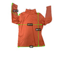 The North Face Womens XL Orange Quarter-Zip Pullover Lightweight & Comfortable F