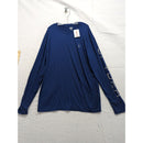 Spyder Mens Blue Long-Sleeve Crewneck Performance Shirt Size M Polyester Blend