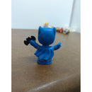 Batman Mini Figurine Toy 2 Inches Blue & Gray With Bat Accessory