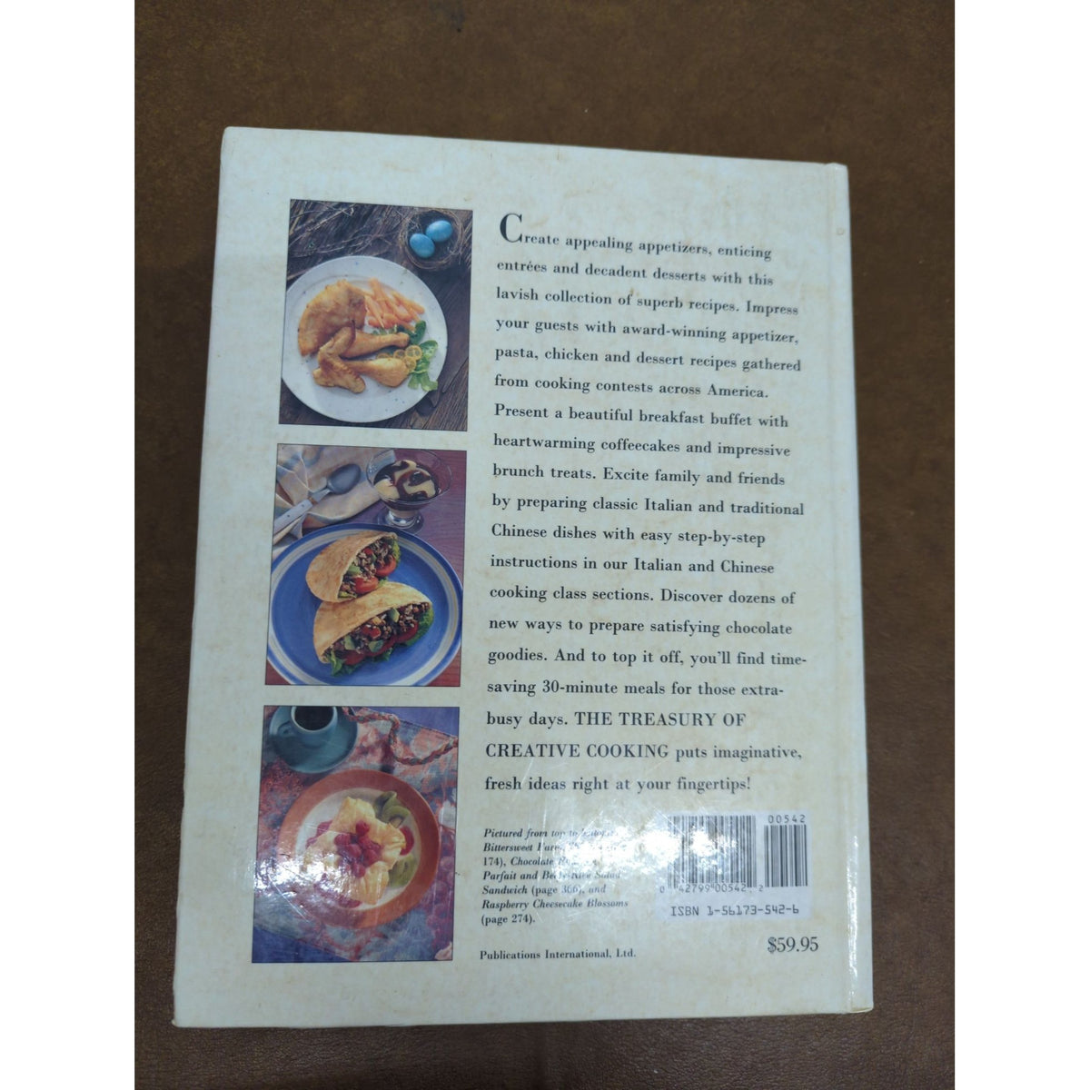 The Treasury Of Creative Cooking Hardcover Cookbook By Consumer Guide
