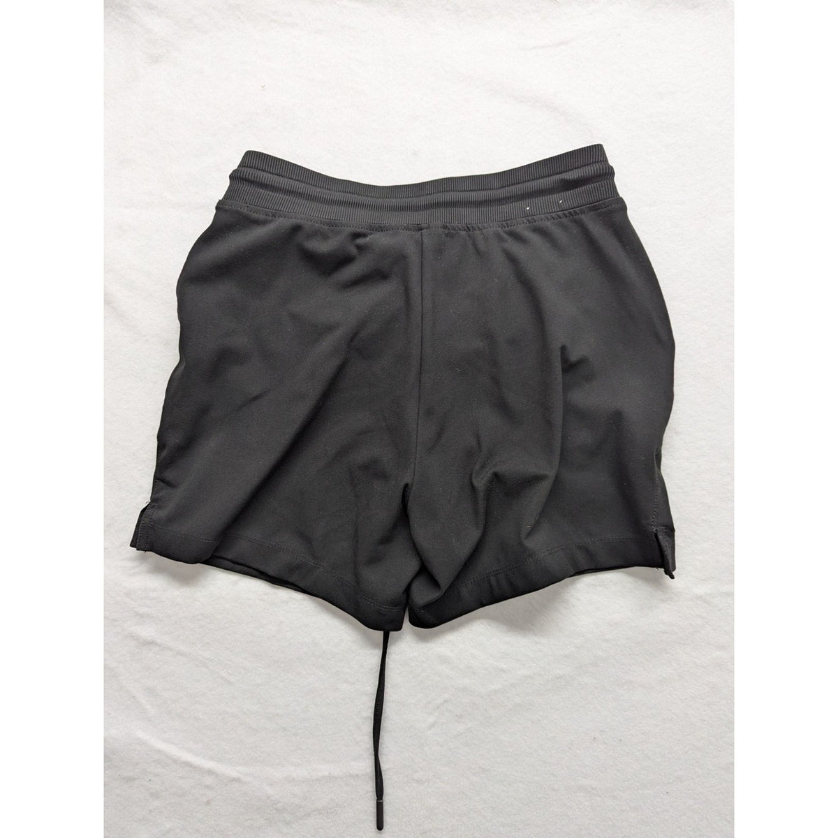 Rachel Zoe Womens Athletic Shorts Drawstring Waist Charcoal Black Xs
