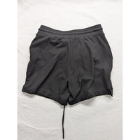 Rachel Zoe Womens Athletic Shorts Drawstring Waist Charcoal Black Xs