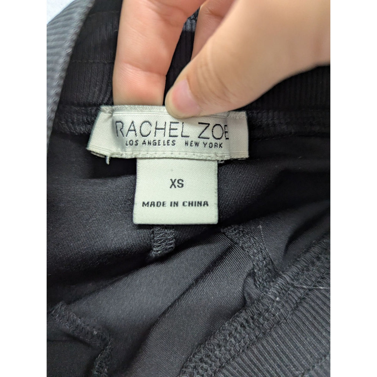 Rachel Zoe Womens Athletic Shorts Drawstring Waist Charcoal Black Xs