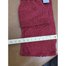Couture Gems Scarf Gloves & Hat Set - Red Knit With Sequins & Pom Pom