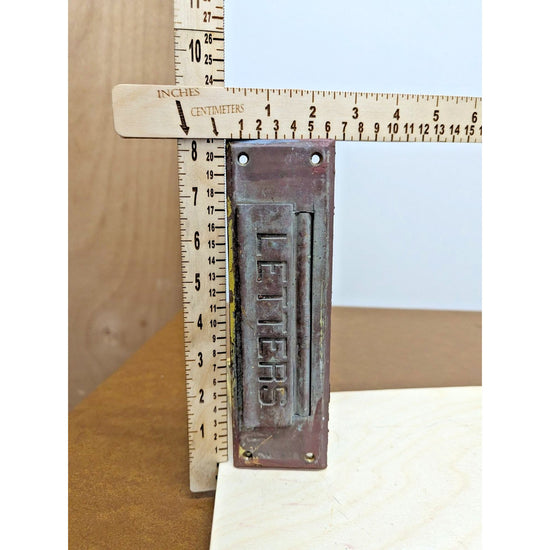 Vintage Recessed Door Pull Letters Antique Hardware Restoration