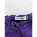 Calvin Klein Purple Sleeveless Knee-Length Dress With Side Zip & Tie Accents