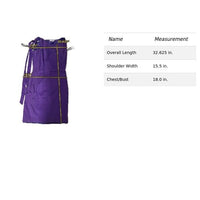 Calvin Klein Purple Sleeveless Knee-Length Dress With Side Zip & Tie Accents