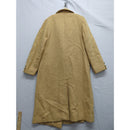 Vintage Beige Long Overcoat With Button Front & Lined Interior Womens Medium Classic Style Perfect For Fall & Winter Wear