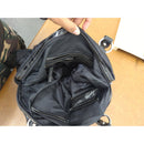 Giani Bernini Black Monogram Shoulder Bag With Double Straps And Silver Hardware