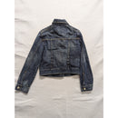 Express Womens Classic Blue Denim Jacket Button Front Vintage Wash
