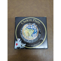 Chokin Plate Gold Edged 6" Display Stand Included Made In Japan