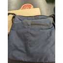 Multi Sac Blue Gray Crossbody Travel Bag With Lizard Texture Leather Trim