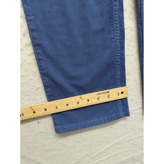 Vineyard Vines Womens Blue Corduroy Pants Size 18 Straight Leg New With Tags