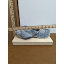 Denim Baseball Cap With Rainbow Embroidery Adjustable Strap Light Wash