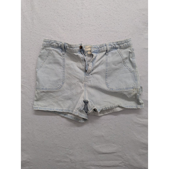 Vintage Light Wash Denim High-Rise Midi Shorts Women’s
