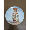The Big Leaguer Limited Edition Collector Plate By Gregory Perillo 1982 8" Diameter