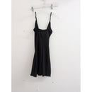 Yandy Black Cowl Neck Mini Dress With Draped Detailing & Spaghetti Straps Size S