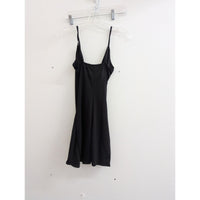 Yandy Black Cowl Neck Mini Dress With Draped Detailing & Spaghetti Straps Size S