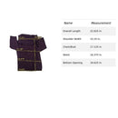 M Collection Purple Petite Cowl Neck Sweater 3/4 Sleeve Textured Knit P/XL