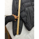 Nike Black Puffer Jacket With Blue Logo Mens L Insulated Full-Zip Winter Coat
