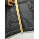 Nike Black Puffer Jacket With Blue Logo Mens L Insulated Full-Zip Winter Coat