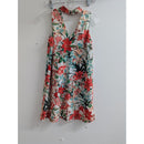 Xoxo Womens Floral Sleeveless Halter Dress XS Multicolor