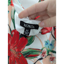 Xoxo Womens Floral Sleeveless Halter Dress XS Multicolor