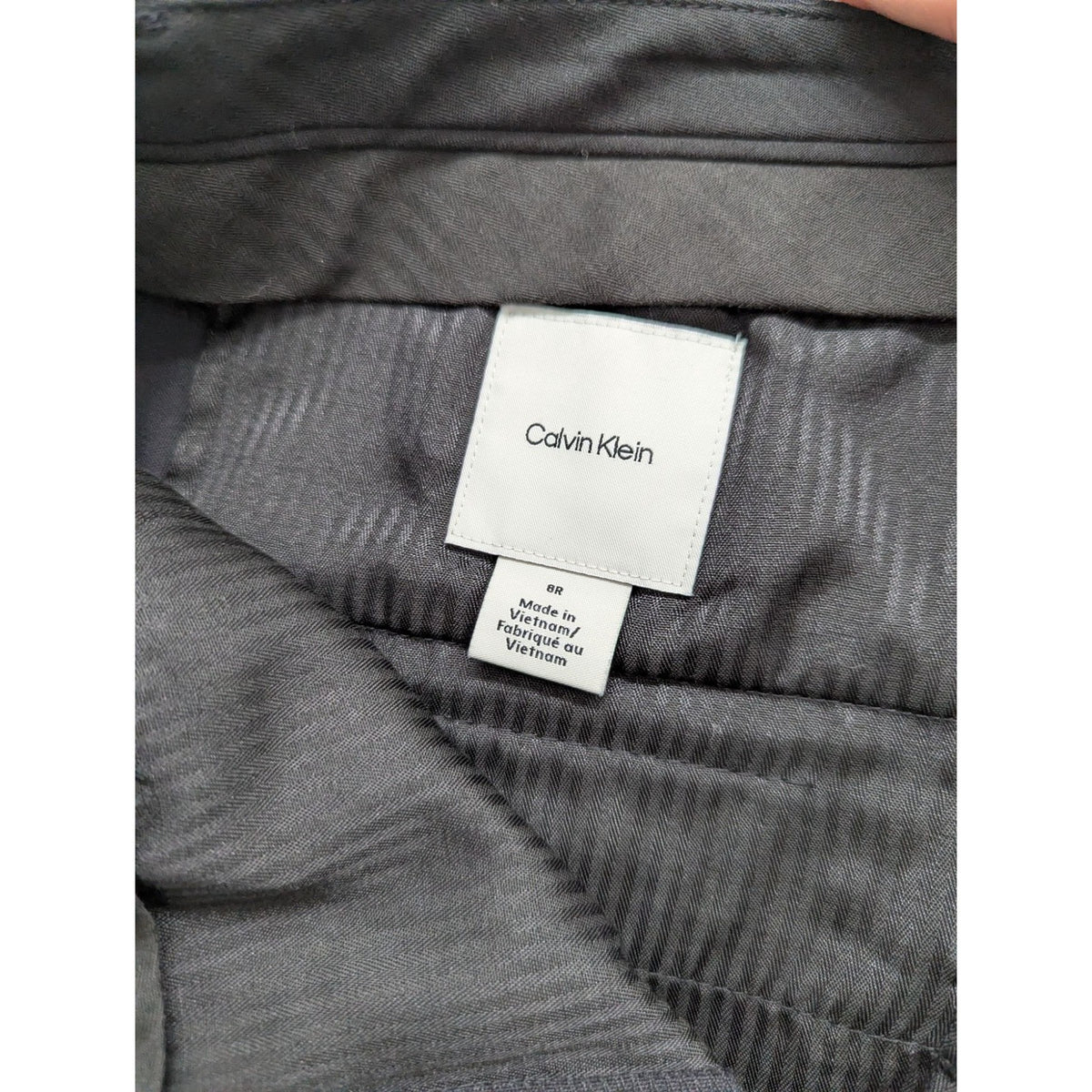 Calvin Klein Womens Dress Pants Black Size 8 Slim Fit