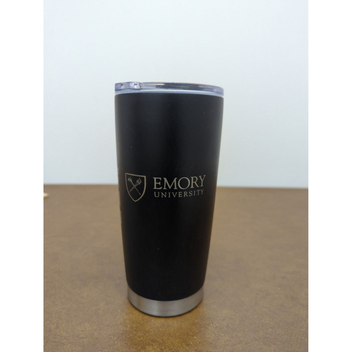 Emory University & Georgia Tech Insulated Stainless Steel Tumbler With Lid 18/8 Stainless Steel 12 oz Capacity Black Finish