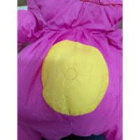 Vintage Fisher Price Pink Yellow Plush Stuffed Animal Toy 1987 Collectible