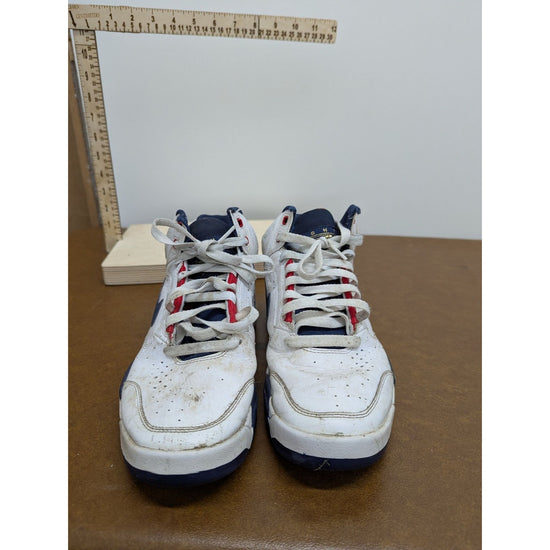 Nike Air Flight White Navy Blue Red Basketball Sneakers Low Top