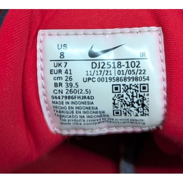 Nike Air Flight White Navy Blue Red Basketball Sneakers Low Top