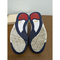 Nike Air Flight White Navy Blue Red Basketball Sneakers Low Top