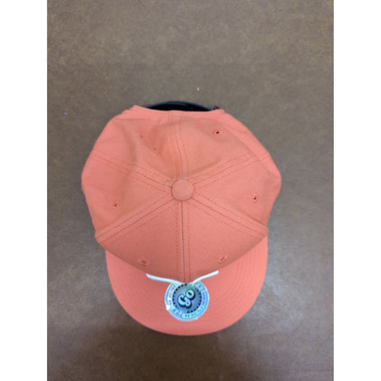 Go All The Places Snapback Hat Coral Adjustable Embroidered Logo