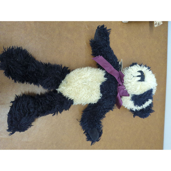The Boyds Collection Plush Panda Bear 14" With Purple Ribbon - Handmade