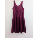 The Limited G Sleeveless Satin Burgundy Dress