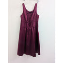 The Limited G Sleeveless Satin Burgundy Dress