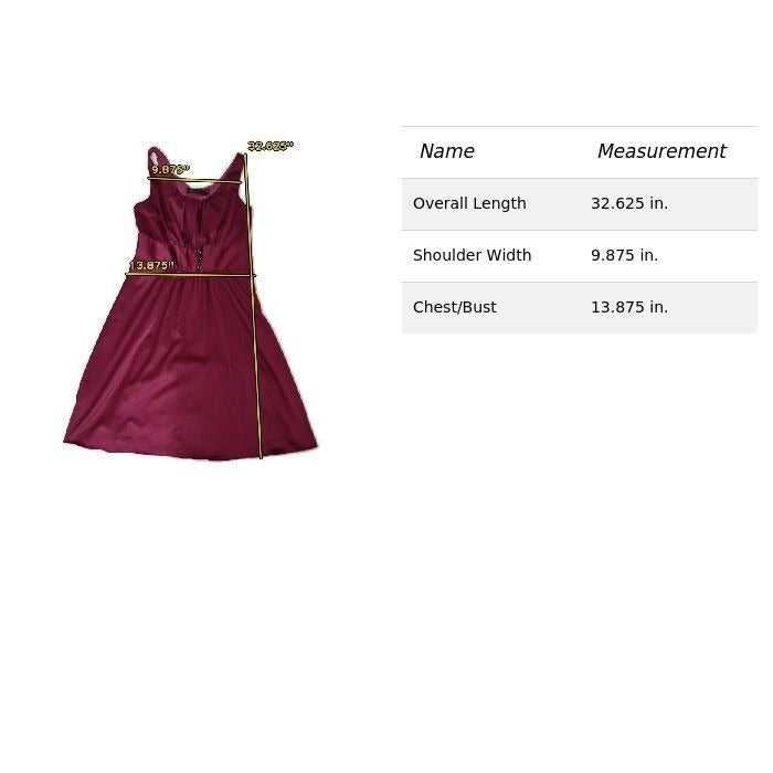 The Limited G Sleeveless Satin Burgundy Dress
