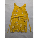 Vintage Connie Choi Yellow Floral Patterned Sleeveless Dress With Ties Medium 10