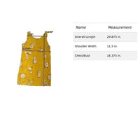 Vintage Connie Choi Yellow Floral Patterned Sleeveless Dress With Ties Medium 10