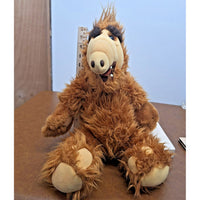 Vintage ALF Plush Toy 12" Sitting Position Brown Stuffed Animal Nostalgic Collec