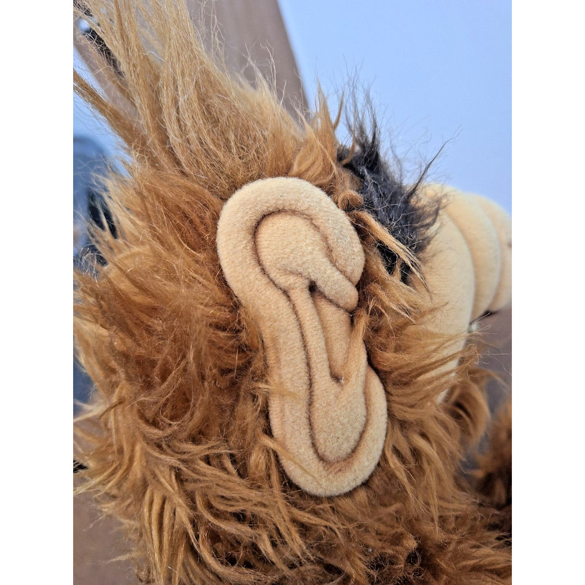 Vintage ALF Plush Toy 12" Sitting Position Brown Stuffed Animal Nostalgic Collec
