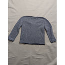Liz Claiborne Crazy Horse Medium Blue V-Neck Cardigan Sweater